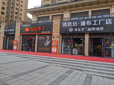 南瓜布丁时尚窗帘61墙布绣色坊